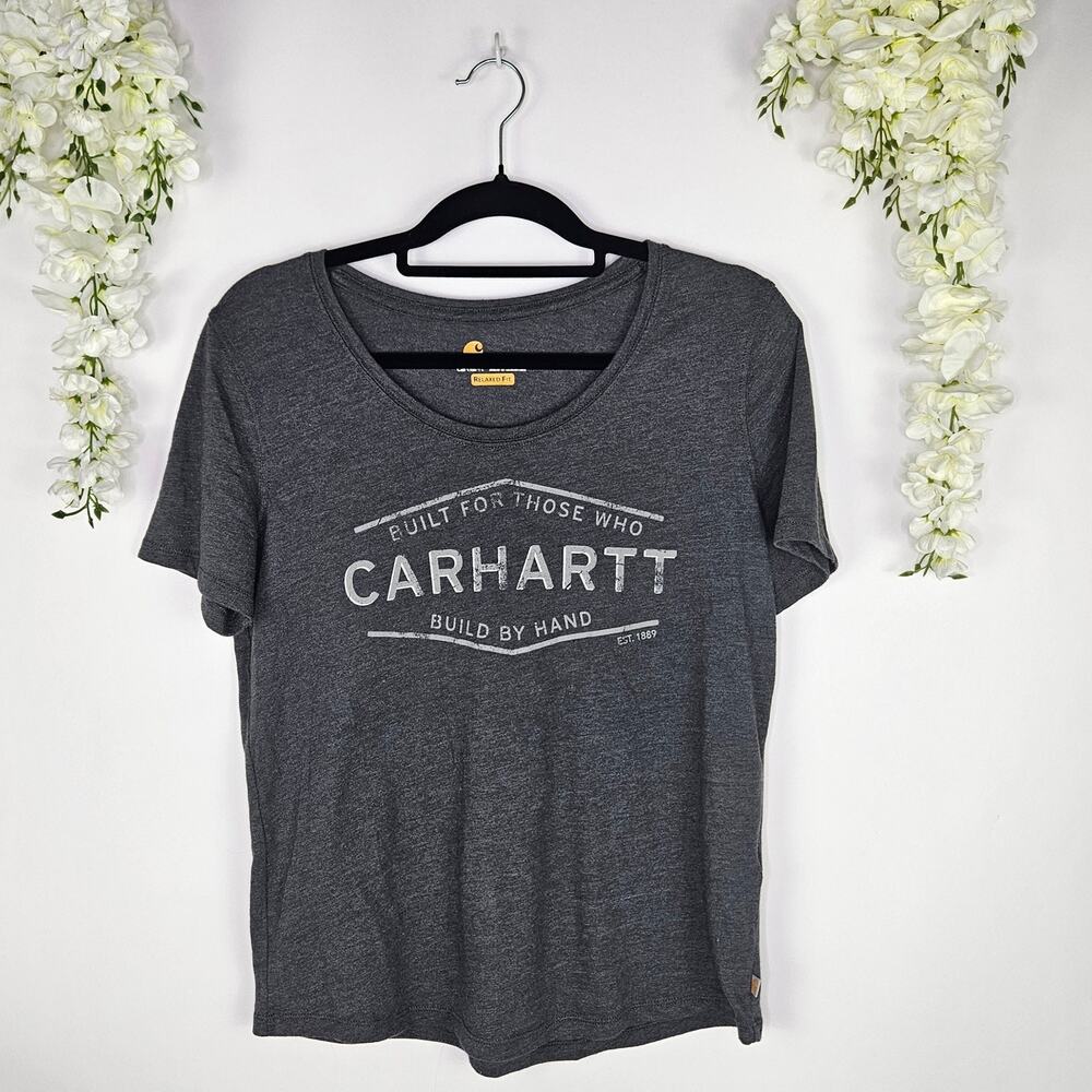 Carhartt Relaxed Fit Graphic T-Shirt Gray Medium M 8 10 Casual Workwear Outdoor - Picture 9 of 9